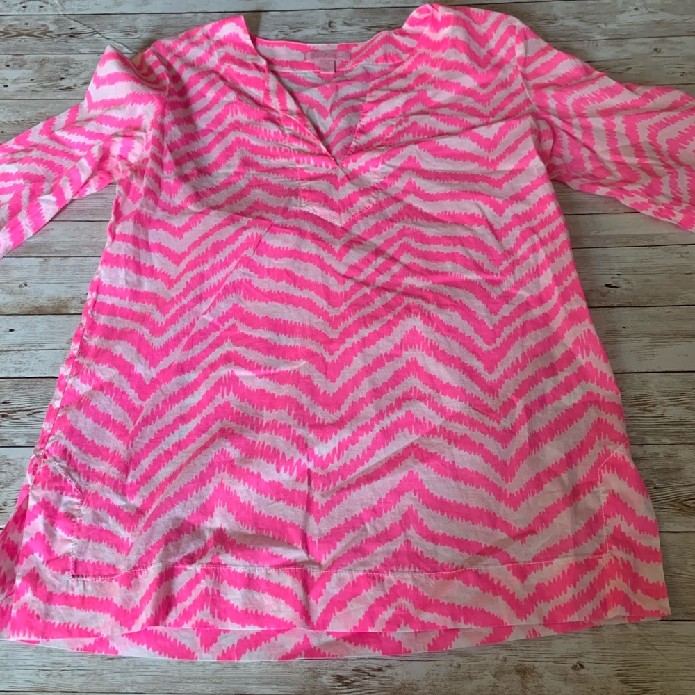 Lilly Pulitzer xs pink zebra striped top